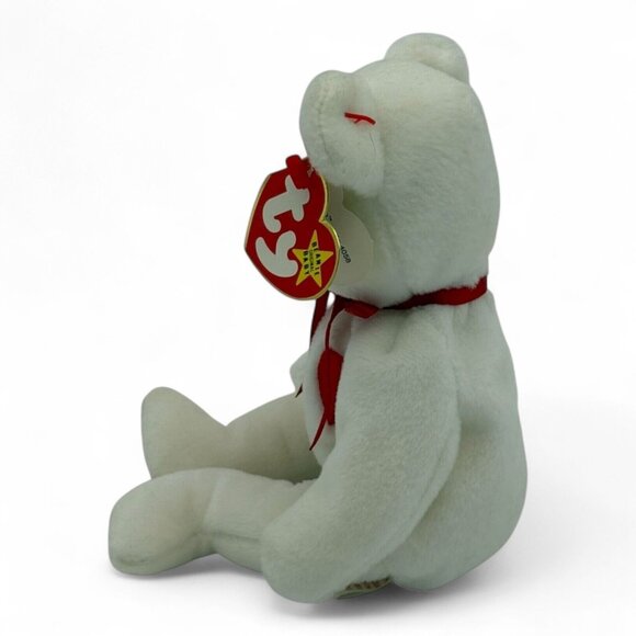 Ty Beanie Baby Valentino Bear 1994 PVC Pellets Rare Tag Errors - Picture 11 of 11